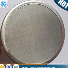 Metal 304 mesh sanding disc/ woven mesh ceramic filter disc/ sintered stainless steel filter disc
